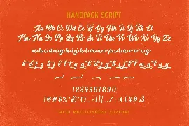 Handpack Script - Handmade Font