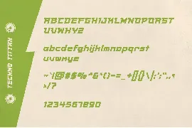 Techno Titan font