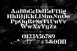 Avestrage - Display Stencil Serif font