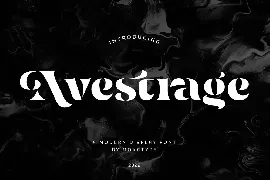 Avestrage - Display Stencil Serif font