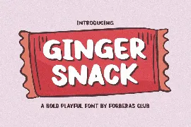 Ginger Snack font