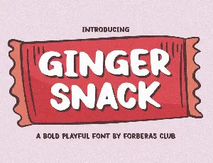 Ginger Snack font