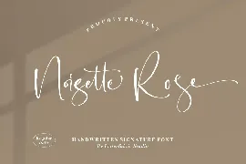 Noisette Rose Handwritten Font