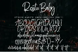 Restu Baby font