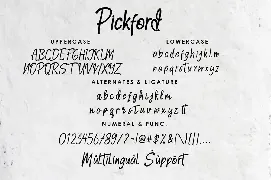 Pickford Hand-drawn Font