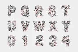 The Floral Alphabet font