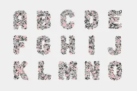 The Floral Alphabet font