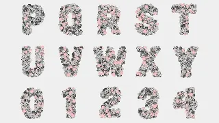 The Floral Alphabet font