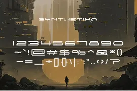 Synthetika - Futuristic Typeface font