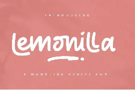 Lemonilla font