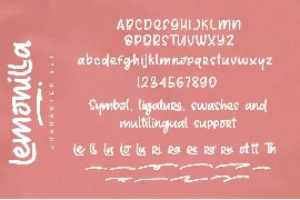 Lemonilla font