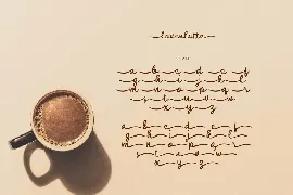 Loven Latte - Handwriting Type font