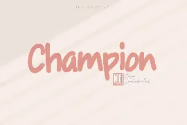 Champion font