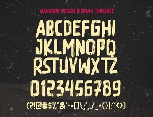 Wayhonk - Rough Display Typeface font