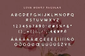 Love Board - Handmade Font