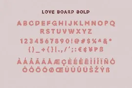 Love Board - Handmade Font