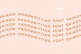 Saikon - Handwriting Sans Font