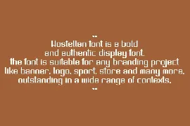 Wostelkan font