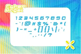 Cyber Angel Y2K Display font