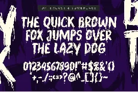 Buggy Trick - Handbrush font