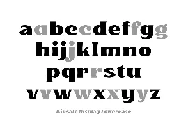 Kinsale Display font