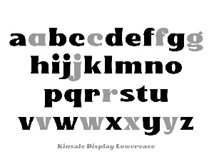 Kinsale Display font