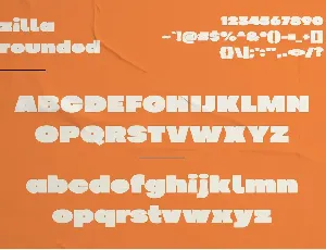 Zilla - Chunky Display font