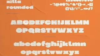 Zilla - Chunky Display font