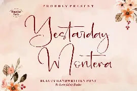 Yesterday Montera Handwritten Font