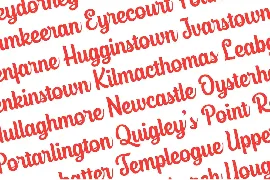 Glasgow Script font