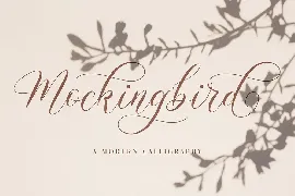 Mockingbird | Modern Calligraphy font