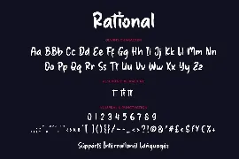 Rational font