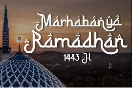 Sururim Maudunah - Arabic style decorative font