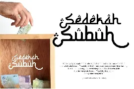 Sururim Maudunah - Arabic style decorative font