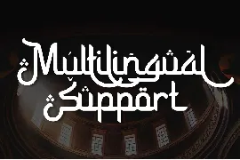 Sururim Maudunah - Arabic style decorative font