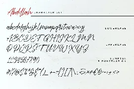 Abdillah | Handwriting Script Font