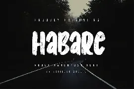 Habare - Rough Handbrush Font