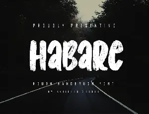 Habare - Rough Handbrush Font