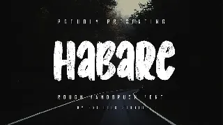 Habare - Rough Handbrush Font