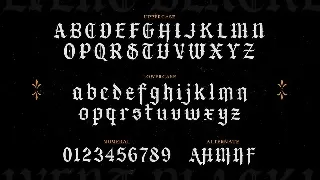 Calvent - Modern Blackletter Font