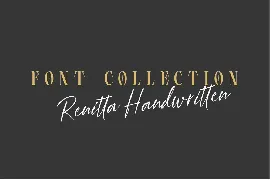 Renitta - Handwritten Font