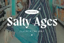 Salty Ages - Classic Bold Retro Vibe Serif font