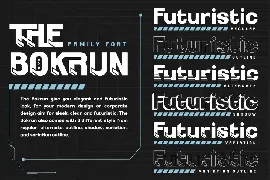 THE BOKRUN | Futuristic Font