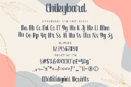 Chikybard font