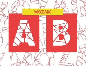 Mozaik - Decorative Display font