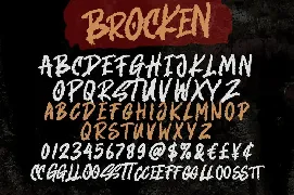 Brocken - Caps Rough Font