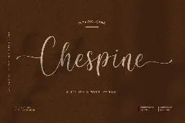 Chespine Stylish Signature Font