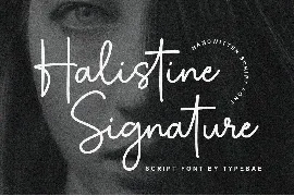 Halistine Signature Font