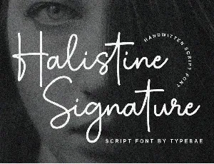 Halistine Signature Font