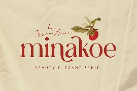 Minakoe - Beauty Elegant Aesthetic Serif font